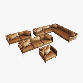 3D Sofa V33 Set